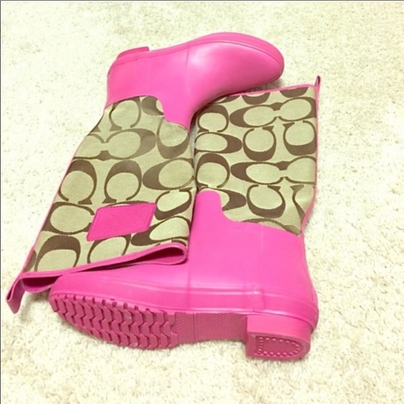 Coach Shoes - Coach Rain Boots Size 7